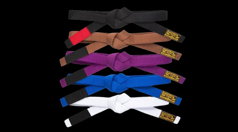 BJJ Belts in order or rank