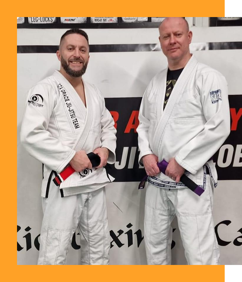 Ken Byrne BJJ Black Belt and Michael O'Leary BJJ Purple Belt