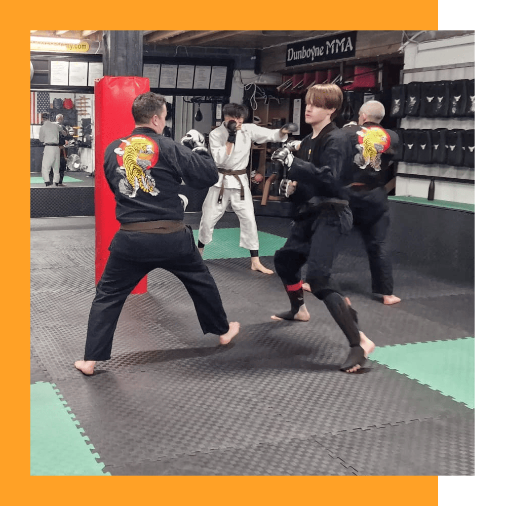 Karate Sparring class at Golde Tiger Academy